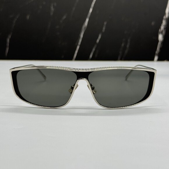 NEW SAINT LAURENT SL605 LUNA 001 SUNGLASSES WOMEN SQUARE SILVER EYEWEAR SL 605 - Picture 4 of 11